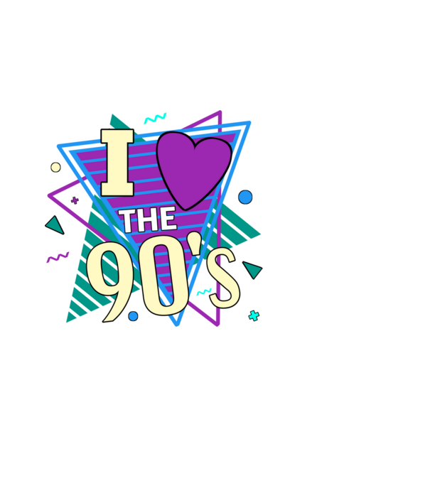 90s disco minta fekete pólón