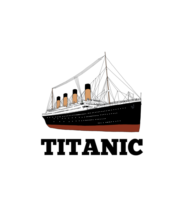 Titanic  minta fehér pólón