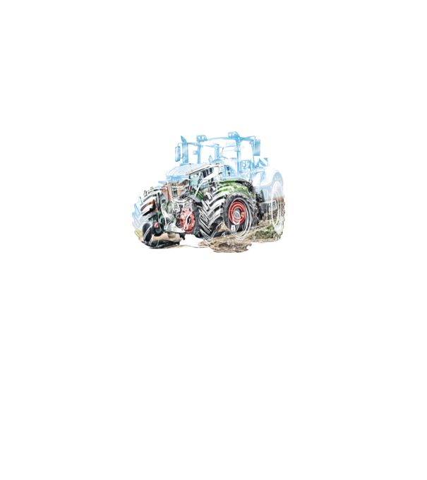 Traktor minta fekete pólón