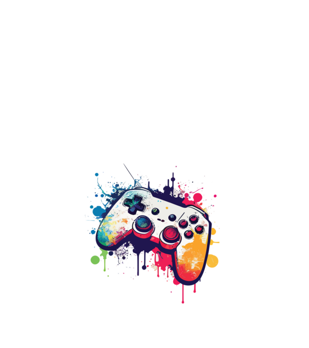 gamer minta fehér pólón