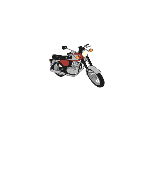 Jawa 350 minta szürke pólón