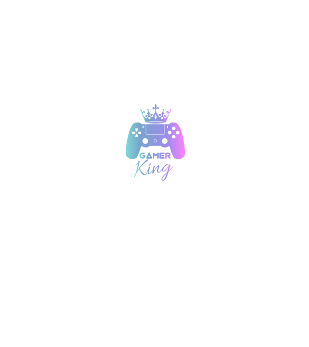 Gamer king minta fekete pólón
