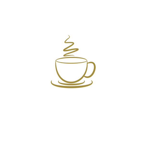 coffee minta sötétkék pólón