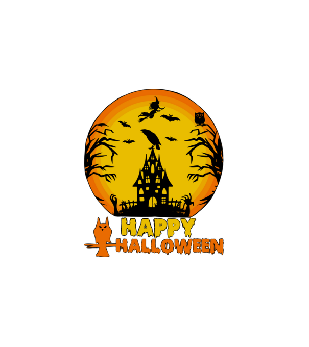 halloween minta fehér pólón