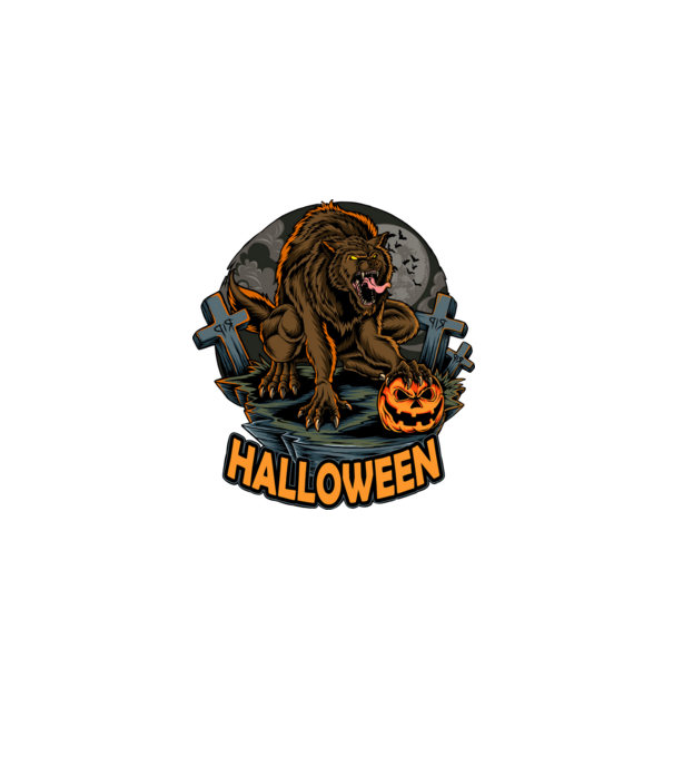 halloween minta fekete pólón
