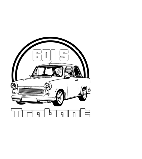 trabant minta fehér pólón