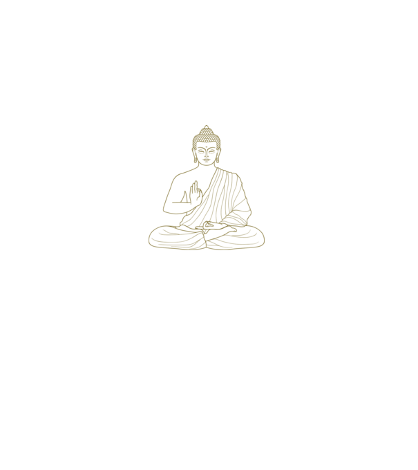 buddha minta fekete pólón