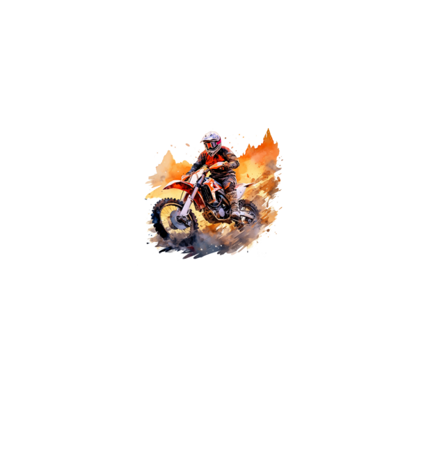 Motocross minta királykék pólón