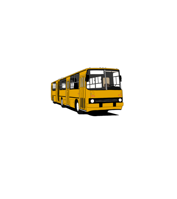 Busz minta szürke pólón