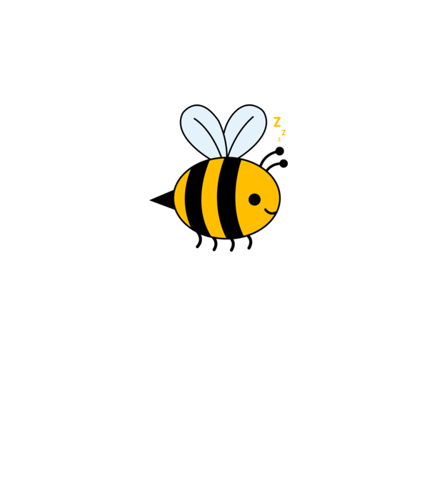 Bee minta sötétkék pólón