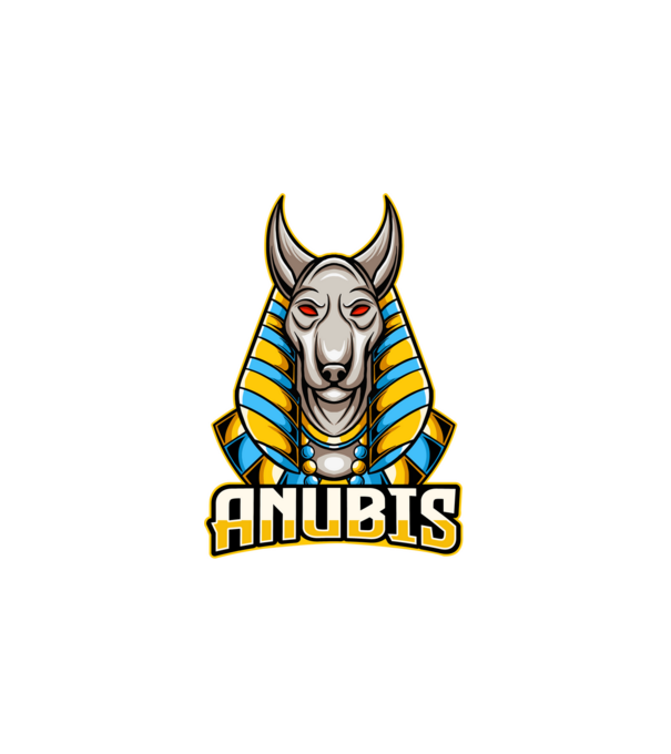 anubis minta fehér pólón