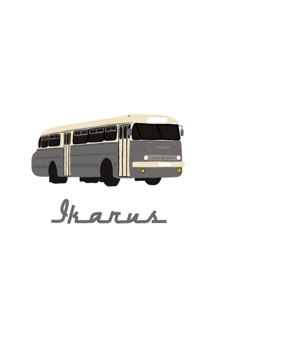 Ikarus minta fekete pólón
