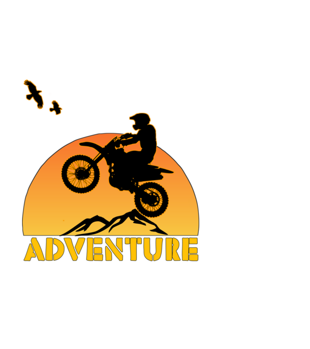 Adventure minta fekete pólón