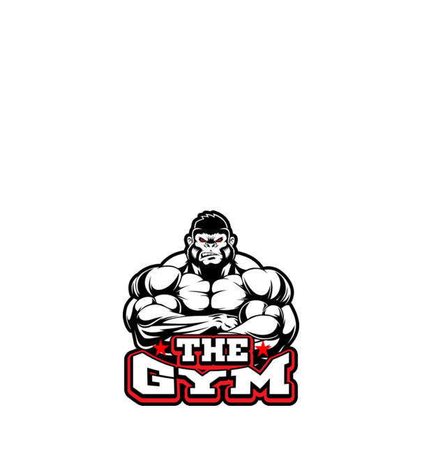 Gym minta fekete pólón
