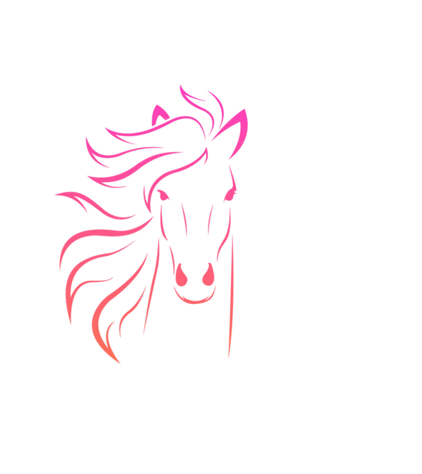 horse minta fehér pólón