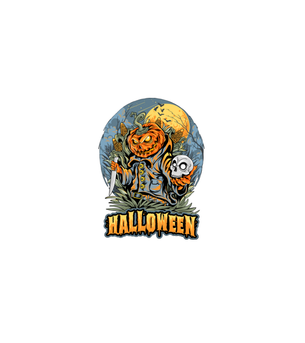 halloween minta szürke pólón
