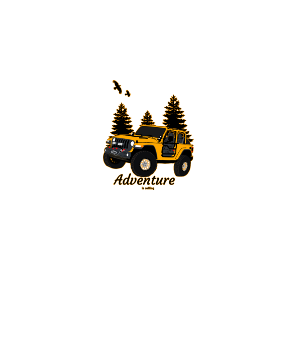 Jeep minta fekete pólón