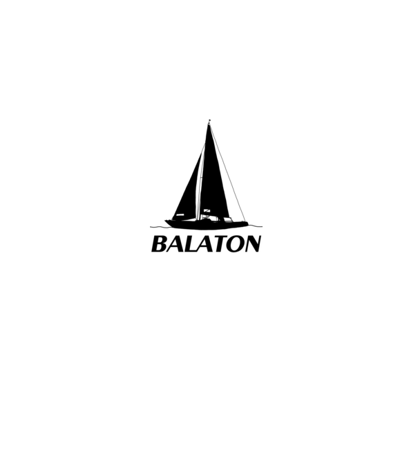 Balaton minta fekete pólón