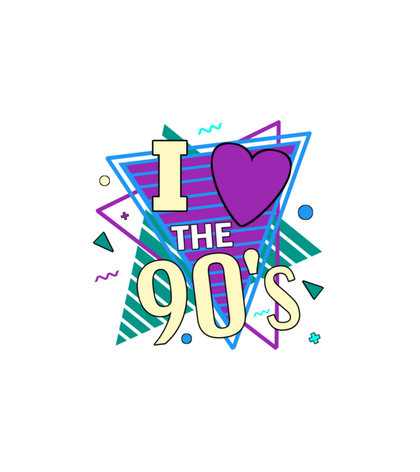 90s disco minta fehér pólón