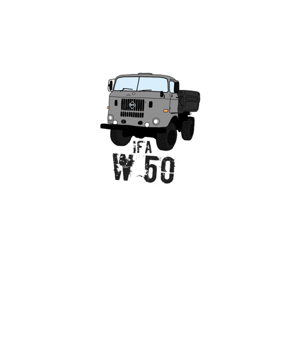 IFA w50 minta fekete pólón