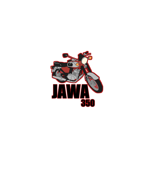 Jawa 350 minta szürke pólón