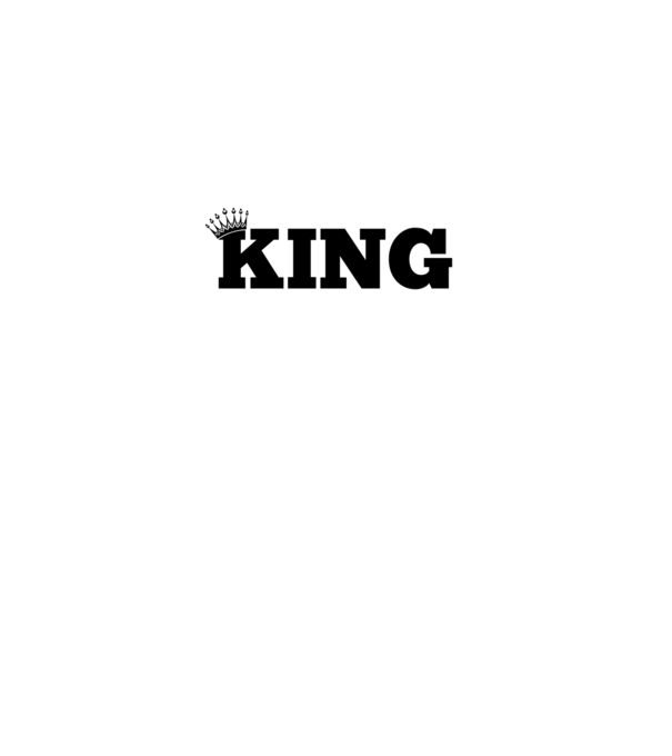 King minta fehér pólón