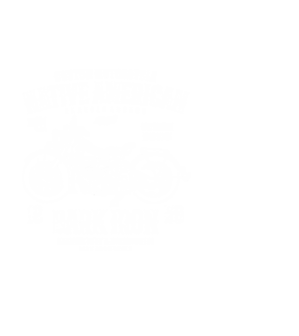 Motorcycle minta fehér pólón