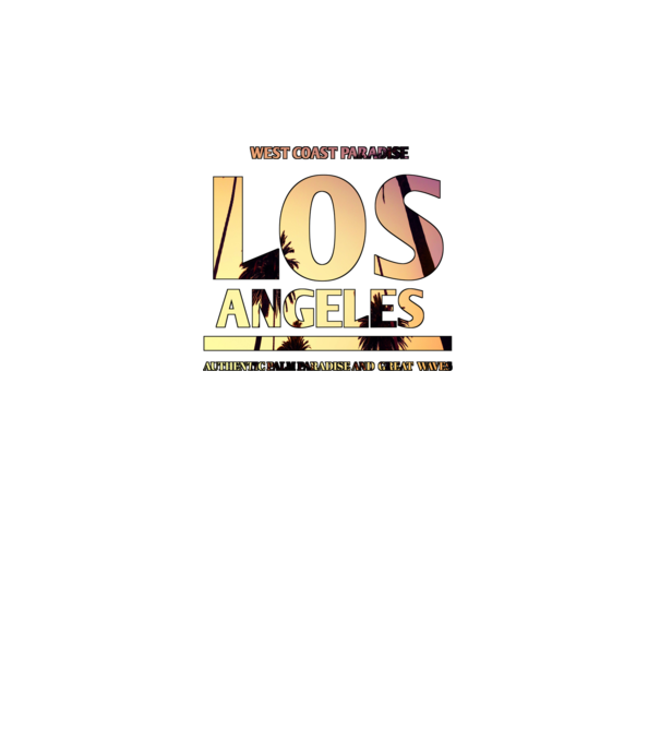 los angeles minta fekete pólón