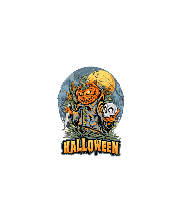 halloween minta fekete pólón