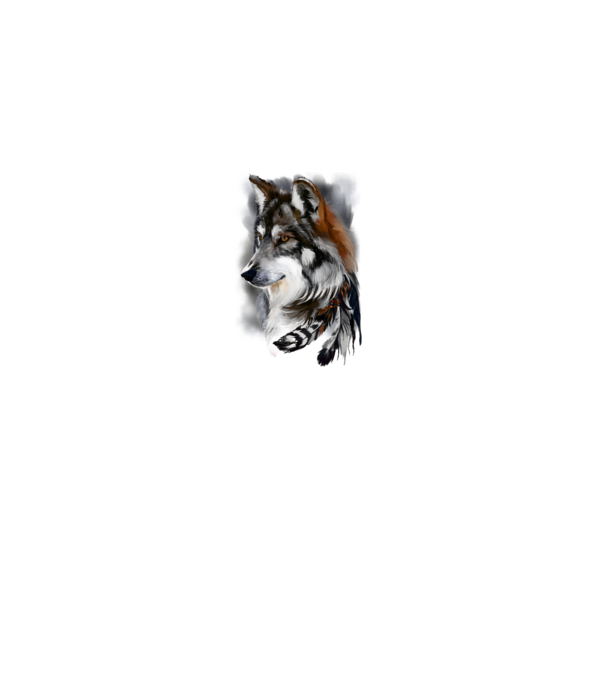 wolf  minta fehér pólón