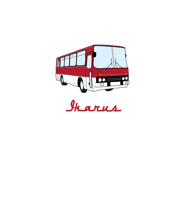 Ikarus minta fehér pólón