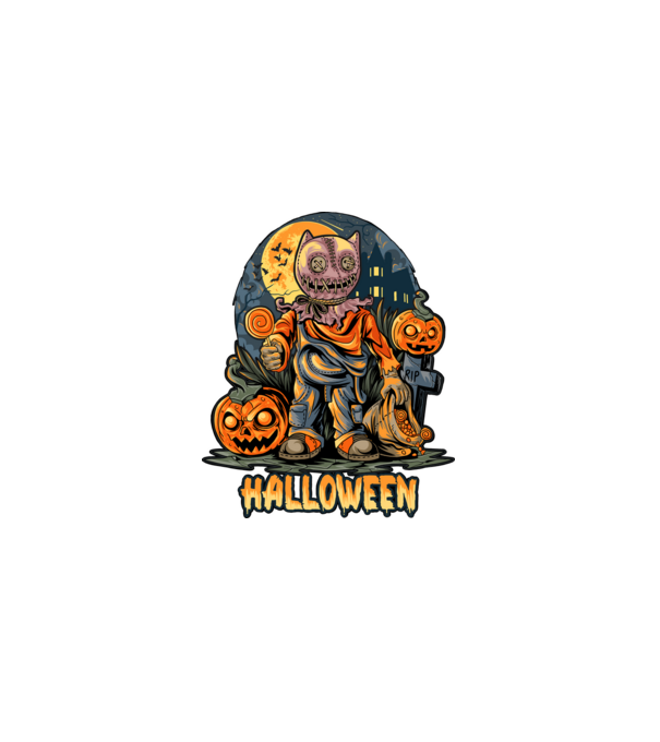 halloween minta szürke pólón