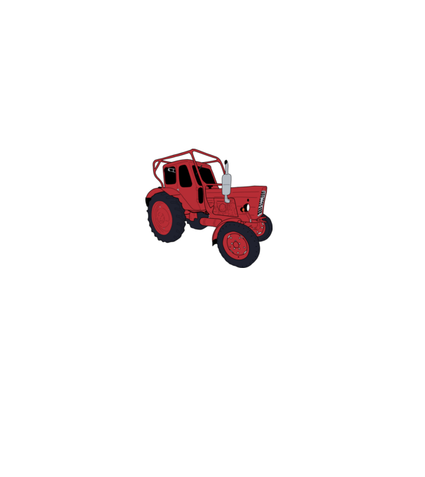 Traktor minta szürke pólón