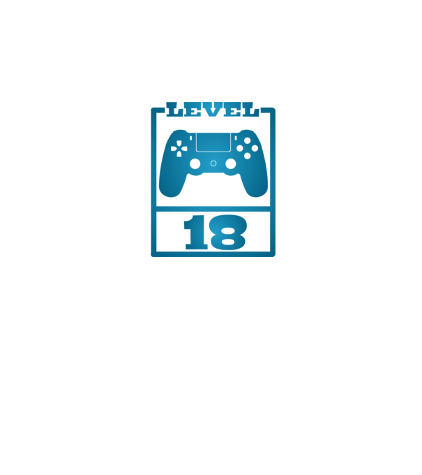 level 18 minta sötétkék pólón