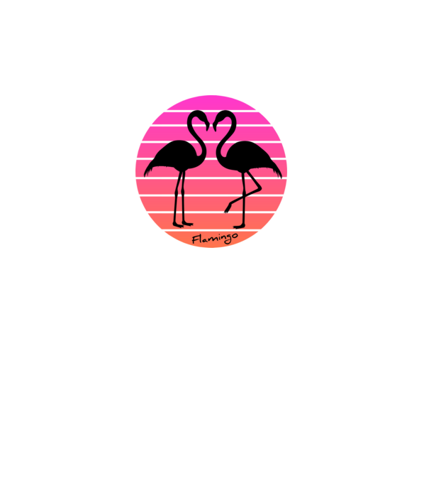 Flamingo minta türkiz pólón
