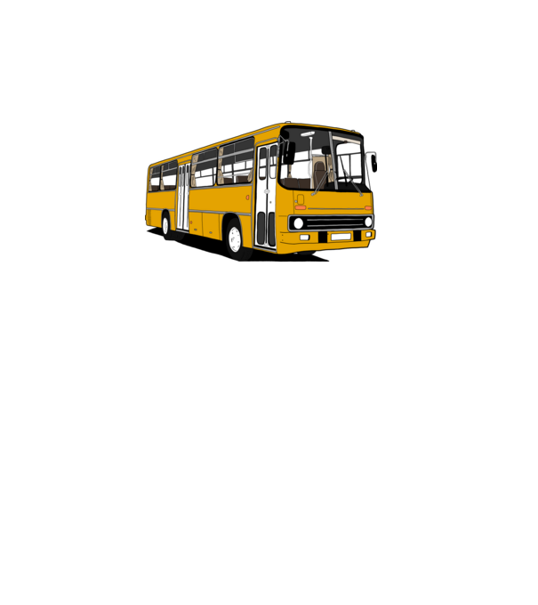 Busz minta szürke pólón
