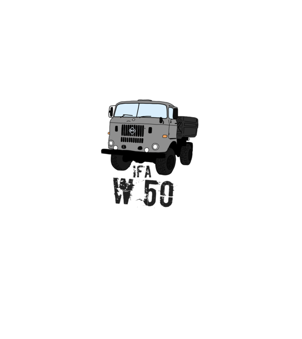 IFA w50 minta fekete pólón