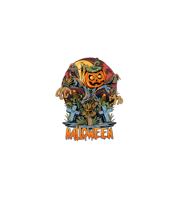 halloween minta szürke pólón
