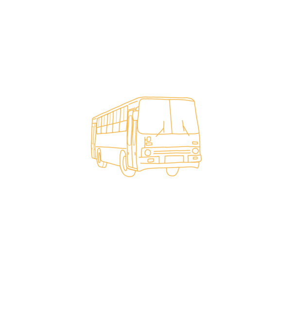 Ikarus busz minta fekete pólón