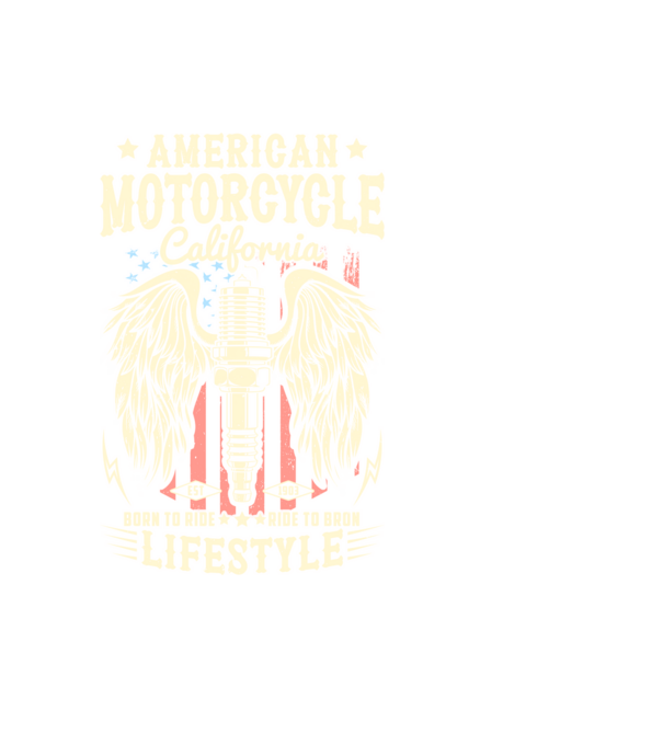 American Motorcycle minta fekete pólón