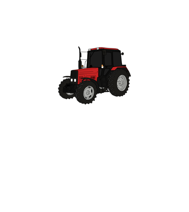 Traktor minta fekete pólón