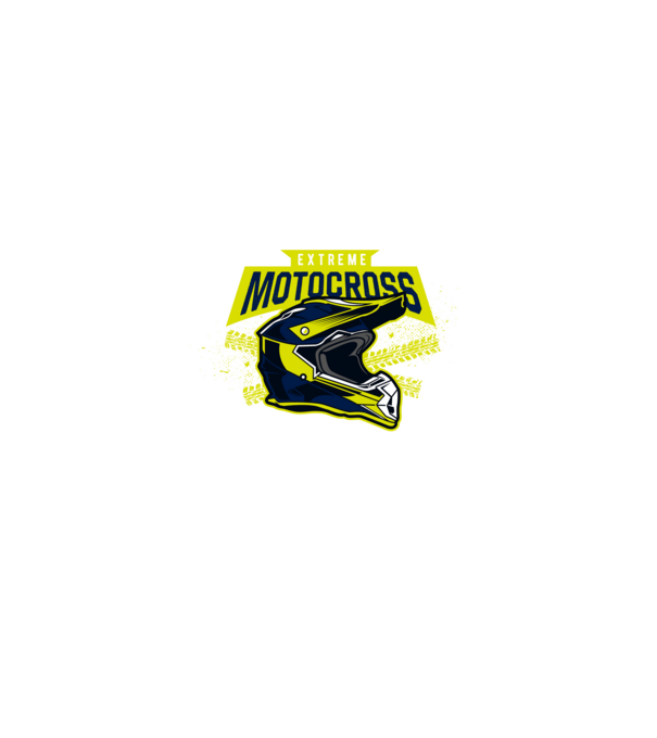 motocross minta farmerkék pólón
