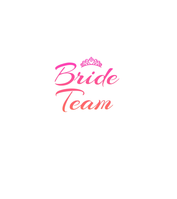 Bride team minta fekete pólón