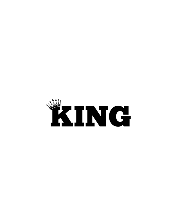 King minta fehér pólón