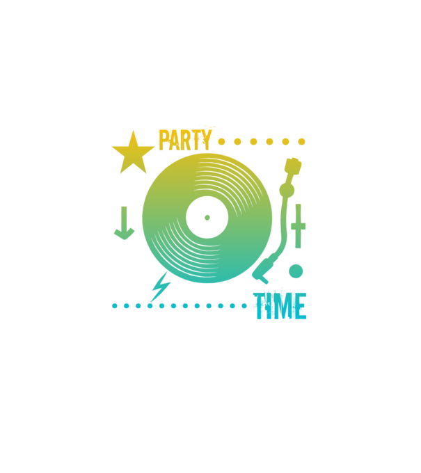 Dj minta fekete pólón