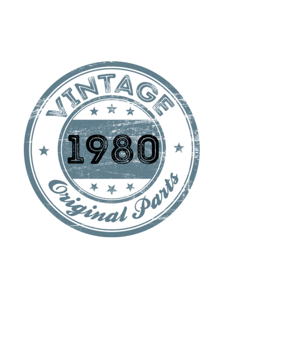 1980 minta világoskék pólón