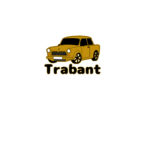 Trabant minta fekete pólón