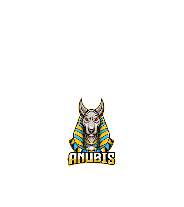 anubis minta fehér pólón