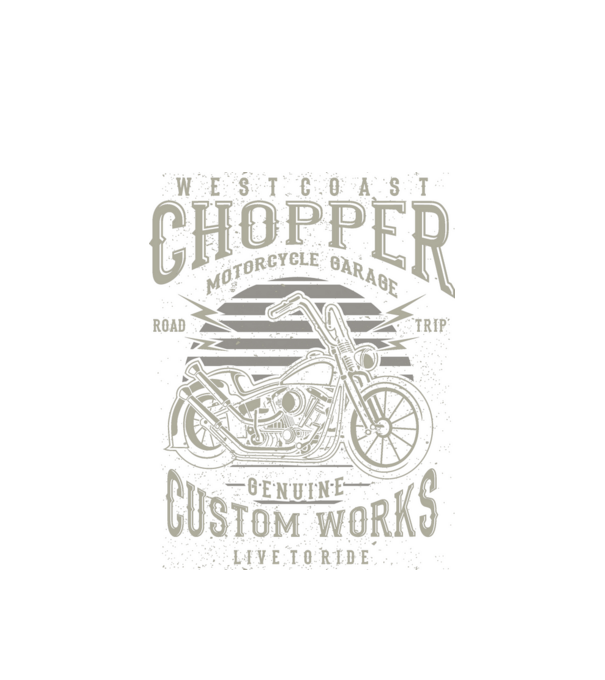 Chopper minta fehér pólón