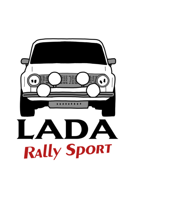 Lada rally Sport minta fekete pólón